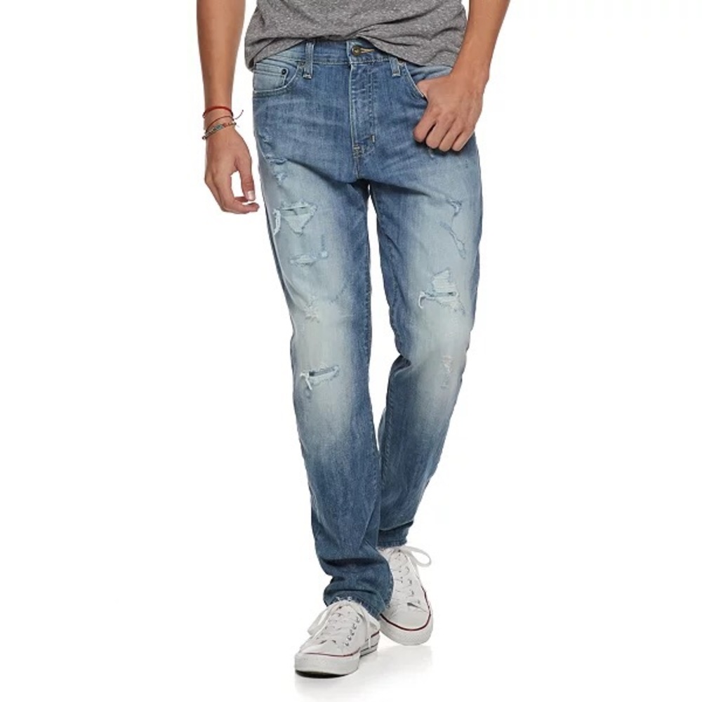 slim destructed jeans 29/32